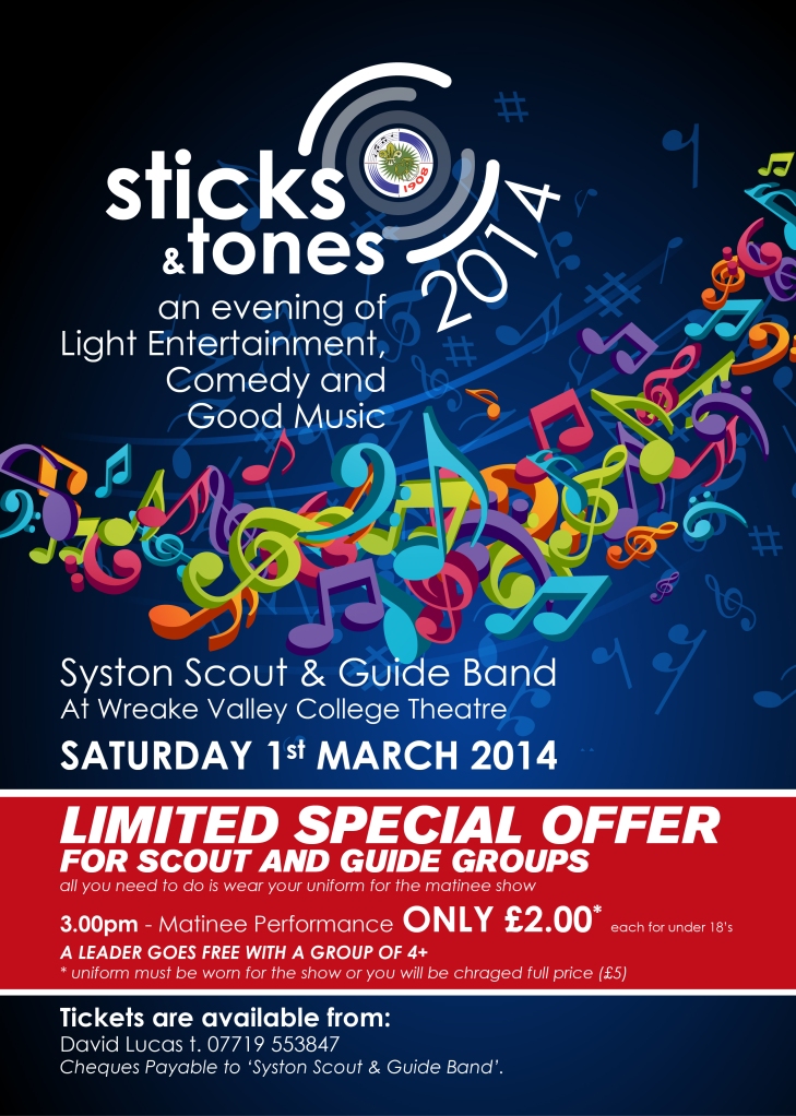 Sticks and Tones 2014 Poster S&G-01